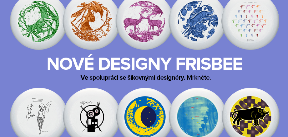 Nové designy na klasická frisbee