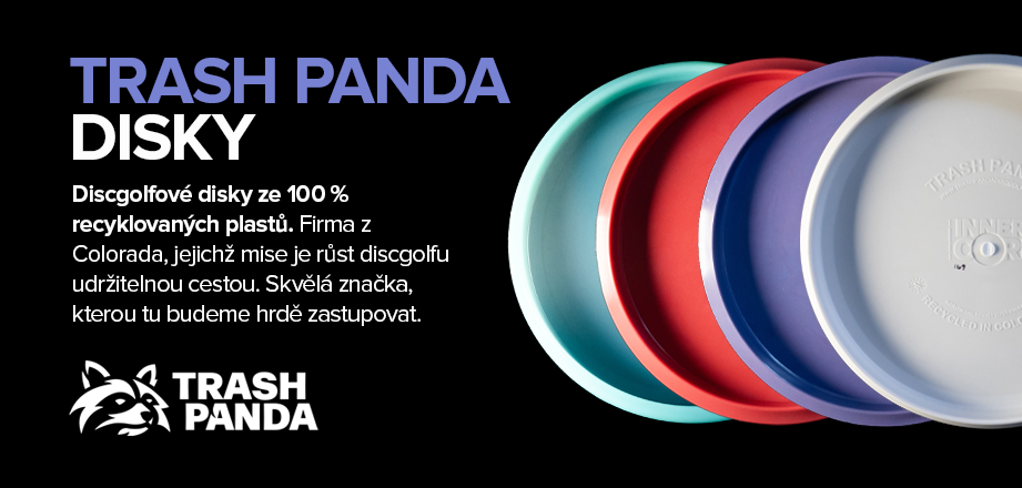 Unikátní disky od Trash Panda vyrobené ze 100 % recyklovaného plastu