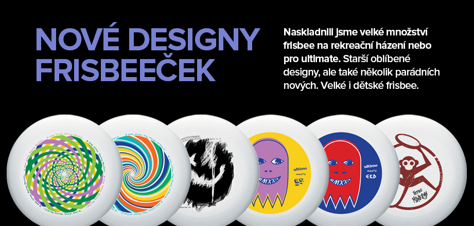 Nové designy na klasická frisbee