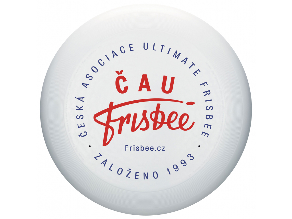 ČAU Frisbee Logo Červenomodrý