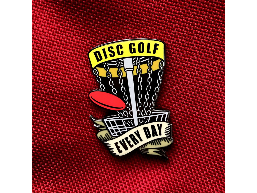 3875 odznak disc golf every day zluty