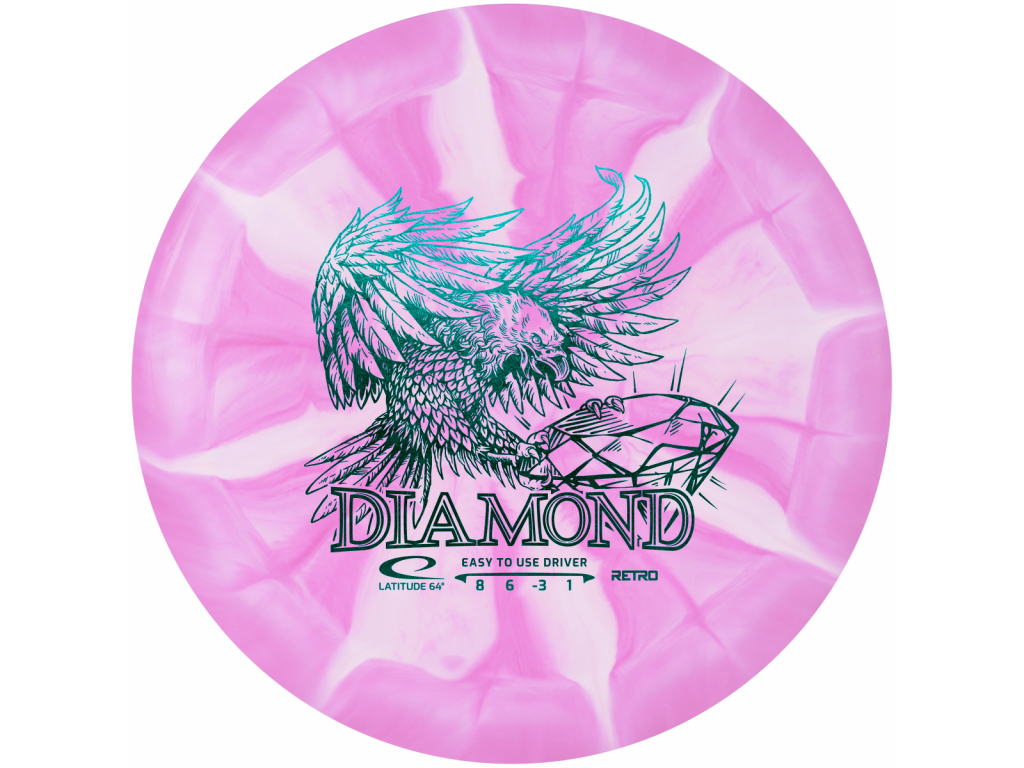 Retro Burst Diamond Pink White 2020