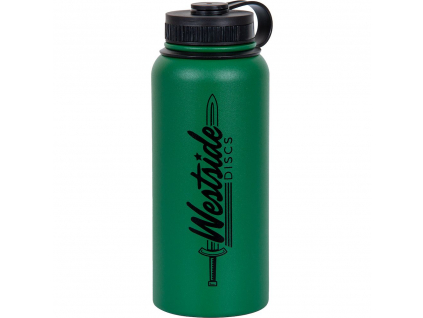 westside discs stainless steel water bottle green