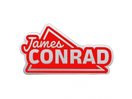 EnamelPin JamesConrad RedOrange 1K 550x550