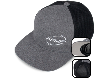 5511UP Flexfit Unipanel Trucker Heather Black Combo 550x550