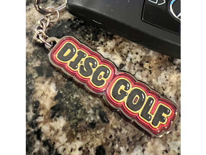 disc golf keychain red 1 1024x1024