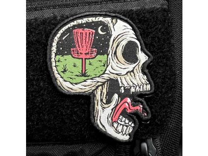 screaming skull disc golf patch 1 1024x1024