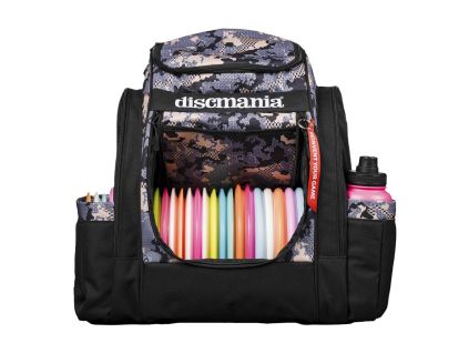 Discmania Fanatic Sky Backpack Sand Grey Front Open whiteBG X2