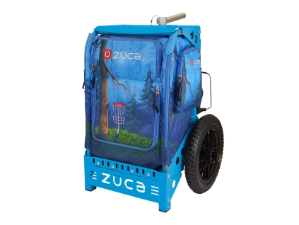 zuca trekker disc golf cart birdie pines blue front