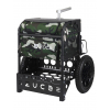 zueca transit disc golf cart black woodland camo