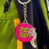 skeleton throws disc golf keychain pink 1024x1024