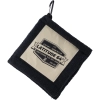 Compact Clip On Disc Golf Towel Black Front