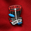 3854 odznak disc golf every day cerveny